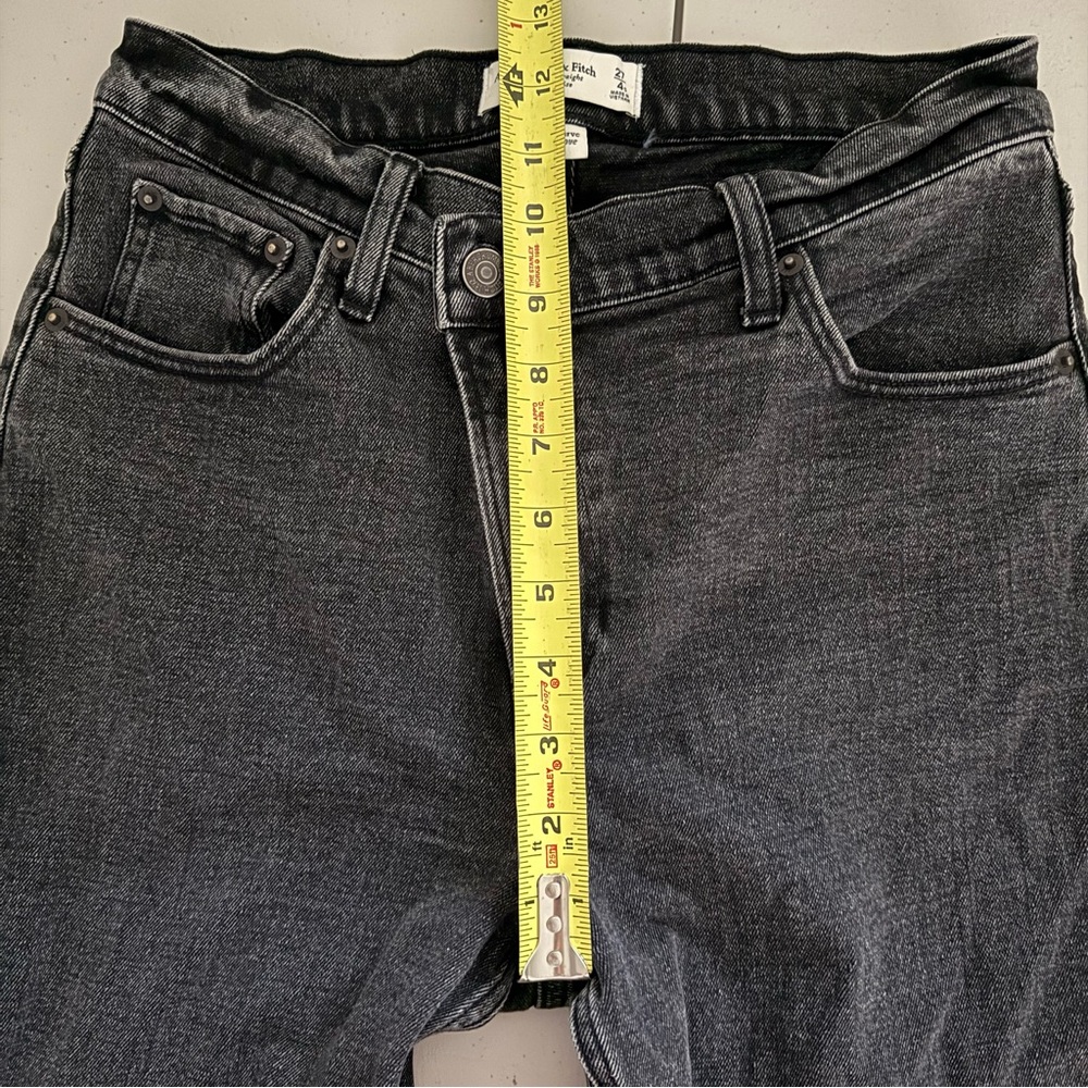 ABERCROMBIE The 90s Slim Straight Ultra High Rise Stretch Jeans Women’s Size 27 - Picture 7 of 9